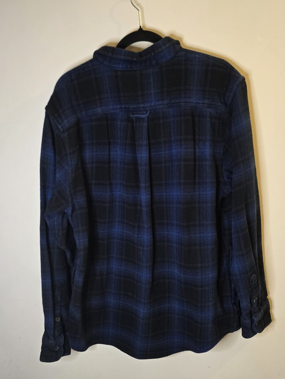 Orvis Shirt Jacket Blue Plaid Mens Large - Picture 2 of 5